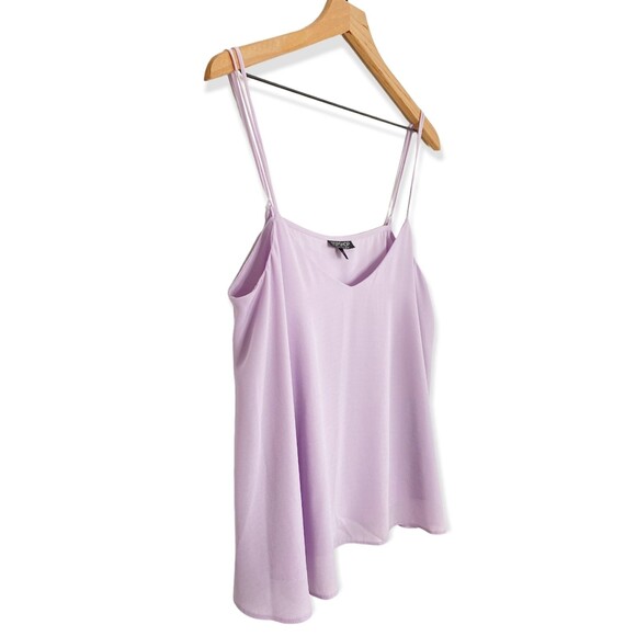 TOPSHOP Size 10 Cami Camisole Spaghetti Strap Shell Tank Purple Lavender Lilac - Picture 5 of 9
